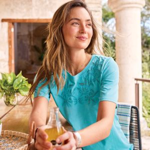 Toluca Lace Tee. Petite